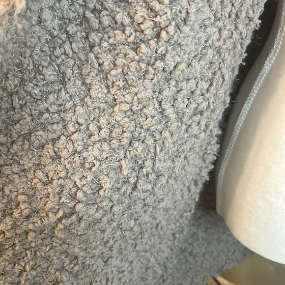 Express oversized longline open front cozy comfy teddy bear cardigan,size small - Picture 9 of 11